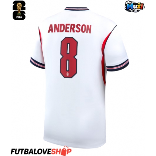 Dres Anglicko Elliot Anderson #8 Domáci MS 2026 Krátky Rukáv
